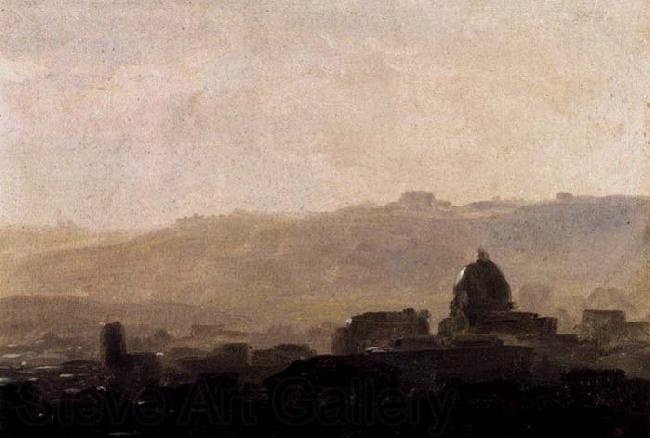 Pierre de Valenciennes View of Rome in the Morning Norge oil painting art